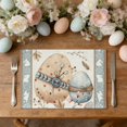 thumbnail image 6 of Easter Bunny Placemats Holiday Party Linen Print Heat Mats For Dining, 6 of 6