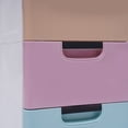 thumbnail image 4 of Miumaeov Plastic Drawers Dresser Storage Cabinet,Light Color disassemble & Stackable Vertical Clothes Storage Tower with 5 Drawers,Easy Pull Closet Drawers Tall Dresser Organizer Storage Cabinet, 4 of 9