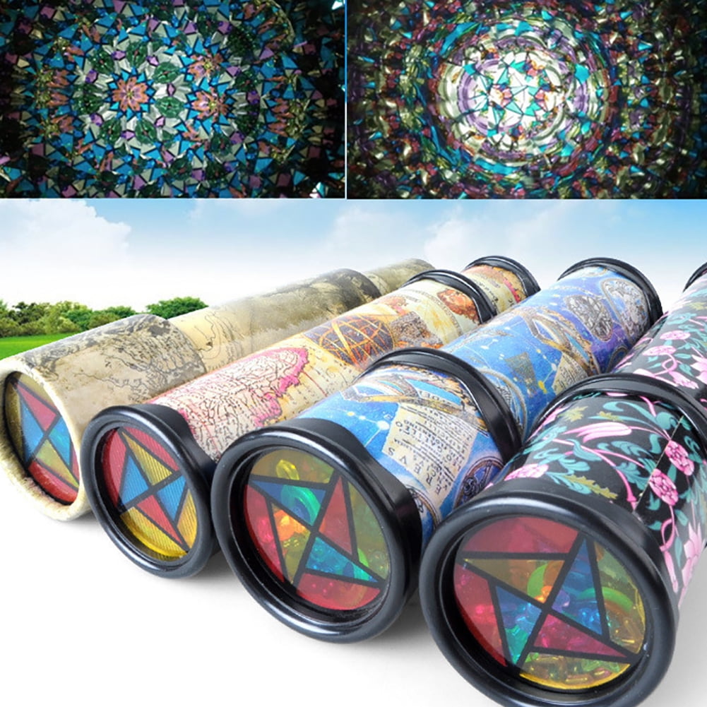 Educational Learning Toys Glitter Wand Random Gifts Birthday Gift Vintage Toys Unique Gift Teens Gift Kids Toys Gift Set Kaleidoscope 2 pcs in a Box Print Roses 
