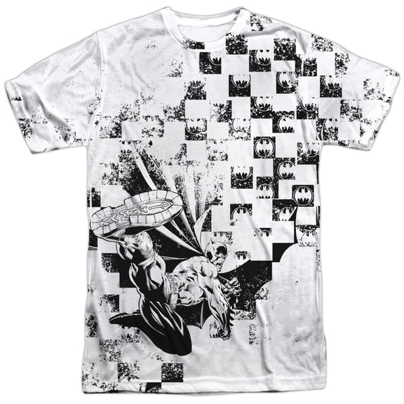 Batman - Checkerboard Kick - Short Sleeve Shirt - Large