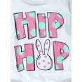thumbnail image 6 of Newborn Baby Girl Easter Romper Color Block Short Sleeve Onesie Tops Bodysuit Summer Clothes, 6 of 8