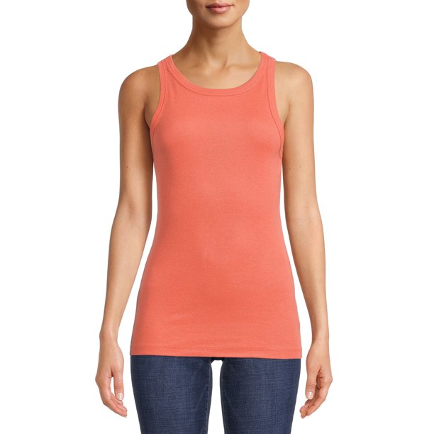 Time and Tru Women's High Neck Tank Top