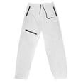 thumbnail image 3 of MIXUE Mens Cargo Pants Solid Color Casual Fashion Bunched Feet Fashion Zipper Drawstring Casual Sweatpants for Men Outwear,White,M, 3 of 4