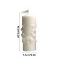 thumbnail image 3 of Romantic Rose Column Scented Candle - 3 Colors Natural Wax Aromatherapy Candle with Embossed Design, Valentine's Day Gift for Home Decor, Stress Relief, and Intimate Atmosphere - 15cm/300g Single, 3 of 6