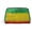 Silver, variant on Travel Makeup Bag Reggae-Rastafarian-Flag Wide-open PU Leather Cosmetic Toiletry Pouch with Dividers & Zipper for Women Gold