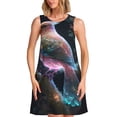 thumbnail image 1 of Fotbe Bird 3 Vestido de Verano sin Mangas para Mujer – Vestido Midi Línea A, Estilo Camiseta Floral, Vestido Playero Casual y Fluido, 1 of 7