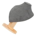 thumbnail image 1 of Necklace Display Holder, Jewelry Bust Stand Elegant Wood Stable Base Fine Crafted  For Home For Trade Show Gray, 1 of 8