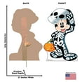 thumbnail image 2 of Graphiques Avancés Halloween Mickey Squelette Taille Réelle Découpes en Carton Stand-Up, 2 of 5