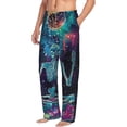 thumbnail image 6 of Naloa Space Skeleton Meditation Pajama Pants Men, PJ Bottoms, Sleep & Lounge Pants-Large, 6 of 6