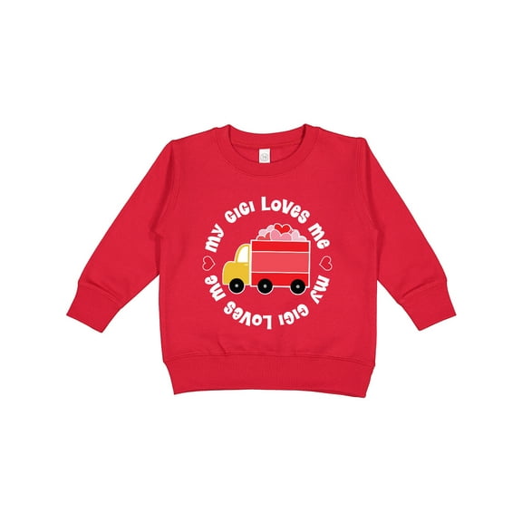 Inktastic My Gigi Loves Me Valentine Truck Toddler Sweatshirt