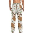 thumbnail image 4 of FREEAMG Sloth Cotton Pajama Pant for Men, Super Soft Lightweight Lounge Pajama Bottoms Drawstring Sleepwear Pant with 2 Pockets, 4 of 7