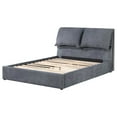 thumbnail image 2 of Laurel Upholstered Queen Panel Bed Dark Grey, 2 of 2
