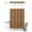 Brown, variant on No Hook Shower Curtain, Dark Brown Rattan Shower Curtains for Bathroom with See Through Top Window, Vintage Abstract Wicker Texture Waterproof & Washable Bath Curtain Extra Long 72"x84"