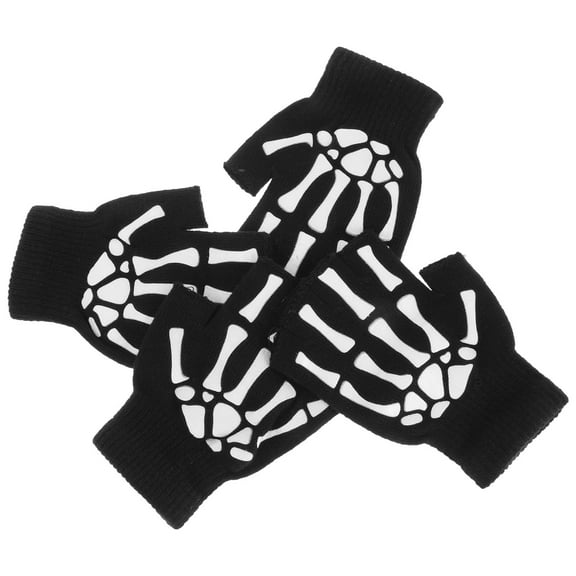 Luxshiny 2 Pairs Gloves for Biking Knitted Gloves with for Outdoor Activities