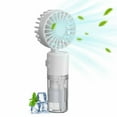 thumbnail image 2 of Portable Hand Fan With Mist Spray Handheld Fan With Transparent Tank Water Replenisher Foldable Fan Portable Hand Standing Up Quiet Lightweight For Travel, 2 of 9