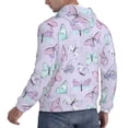 thumbnail image 4 of Bingfone Purple Butterfly Men'S Drawstring Hoodie Long Sleeve Pocket Sweatshirts-Medium, 4 of 9