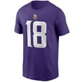 thumbnail image 2 of Men's Nike Justin Jefferson Purple Minnesota Vikings Player Name & Number T-Shirt, 2 of 3