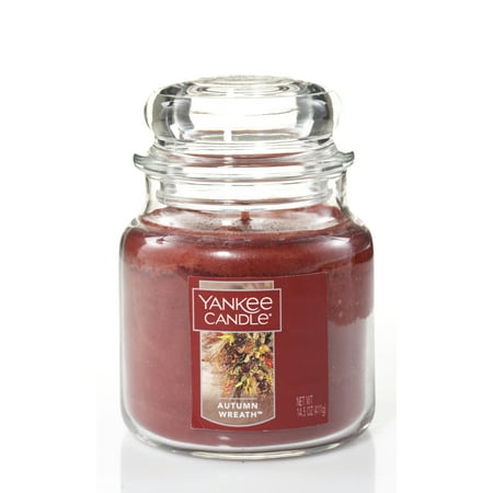 Yankee Candle Medium Jar Scented Candle, Autumn Wreath