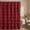 Burgundy, variant on Seasonwood White Ruffle Shower Curtain,Farmhouse Fabric Bathroom Curtain,72" x 72"