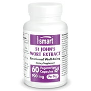 Supersmart - St John's Wort Extract 900 mg per Day - Anxiety & Stress Relief Supplement - Calm & Mental Health | Non-GMO & Gluten Free - 60 Vegetarian Capsules