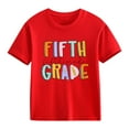 thumbnail image 2 of LNMQLPDBS Girls Tshirts 7-8 Years Old Girls Top Spin Tops for Kids Under Shirts for Girls Shirts Size 12-14 Girls Size 18/20 Clothes 14/16 Girls, Red 6-7 Years, 2 of 7