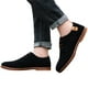 LSLJS Men's Leather Shoes sur l'Autorisation, Mode pour Hommes Casual Solide Lacets Oxfords Chaussures en Cuir Hommes d'Affaires Chaussures – image 1 sur 4