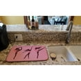 thumbnail image 2 of Carolines Treasures BB5378DDM Dancers Linen Pink Polkadots Dish Drying Mat, 2 of 7