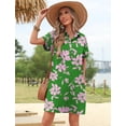 thumbnail image 5 of Zeagoo Womens Summer Shirt Dress Short Sleeve Floral Shift Dress Casual Loose Flowy Beach Sundress with Pockets, 5 of 6