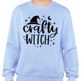 thumbnail image 2 of Crafty Witch Sweatshirt Unisex Large Light Blue, 2 of 5