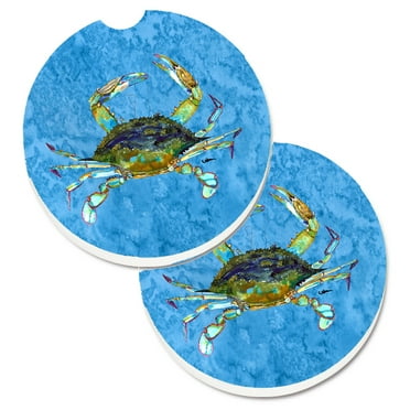 Crab Set of 2 Cup Holder Car Coasters