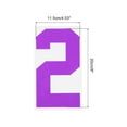 thumbnail image 2 of Iron on Number 2 Heat Transfer 8" Dark Purple Single Number 5 Pack, 2 of 6
