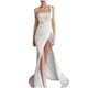 thumbnail image 1 of Moda mujer elegante sexy casual delgado honda vestido color sólido vestido largo falda vestido Pompotops qwe12445, 1 of 8