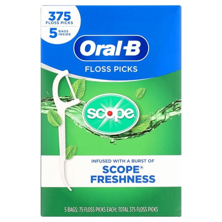 Oral-B Complete Glide Floss Picks, Scope Outlast (375 Floss Picks)