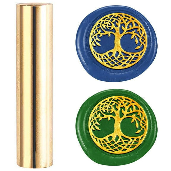 Tree of Life 15mm Mini Brass Wax Seal Stamp Wax Seal Vegetative Vintage Sealing Stamps Sealing Wax