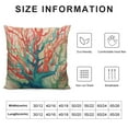 thumbnail image 6 of Nawypu  Stony Corals Throw Pillow Cover Watercolor Cute Sea Aquatic Colored Life Pillow Case Square Cushion Decorative for Couch Bed Home 2pc, 6 of 6