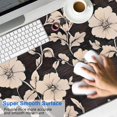 thumbnail image 2 of Long Mouse Pads for Desk,Pioneer Flower Floral Print Pattern Desk Mats on Top Of Desks, Desk Mouse Pad Extra Large with 3mm Non-Slip Base and Stitched Edge for Gaming,Office,Work,Home 47.3"x23.6", 2 of 6