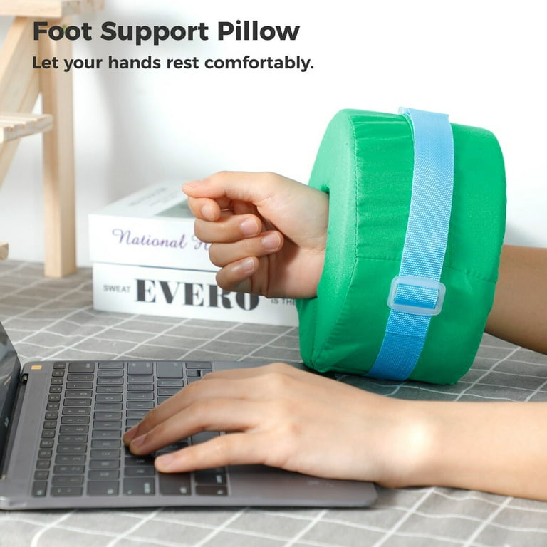 Foot Elevation Pillow,Ankle Heel Elevator Support Pillow,Sleeping Leg Rest  Elevated Support Foam for Bed Sore Foot Pressure Ulcer Patient
