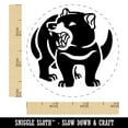 thumbnail image 2 of Tasmanian Devil Growling Self-Inking Rubber Stamp Ink Stamper - Black Ink - Small 3/4 Inch, 2 of 7