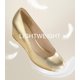thumbnail image 3 of Tacón bajo plateado Wedges Ankis para mujer, cómodo tacón de 5 cm, 3 of 6
