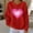 Red, variant on Fznquz Pullover Fall Tops for Women 2026 Gray Valentine Day Long Sleeve Shirt Casual Winter Crewneck Oversized Tshirts for Women,XL