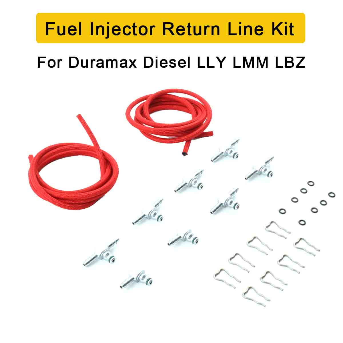 ECUTEE Fuel Injector Return Line Kit For Duramax Diesel LLY LMM LBZ