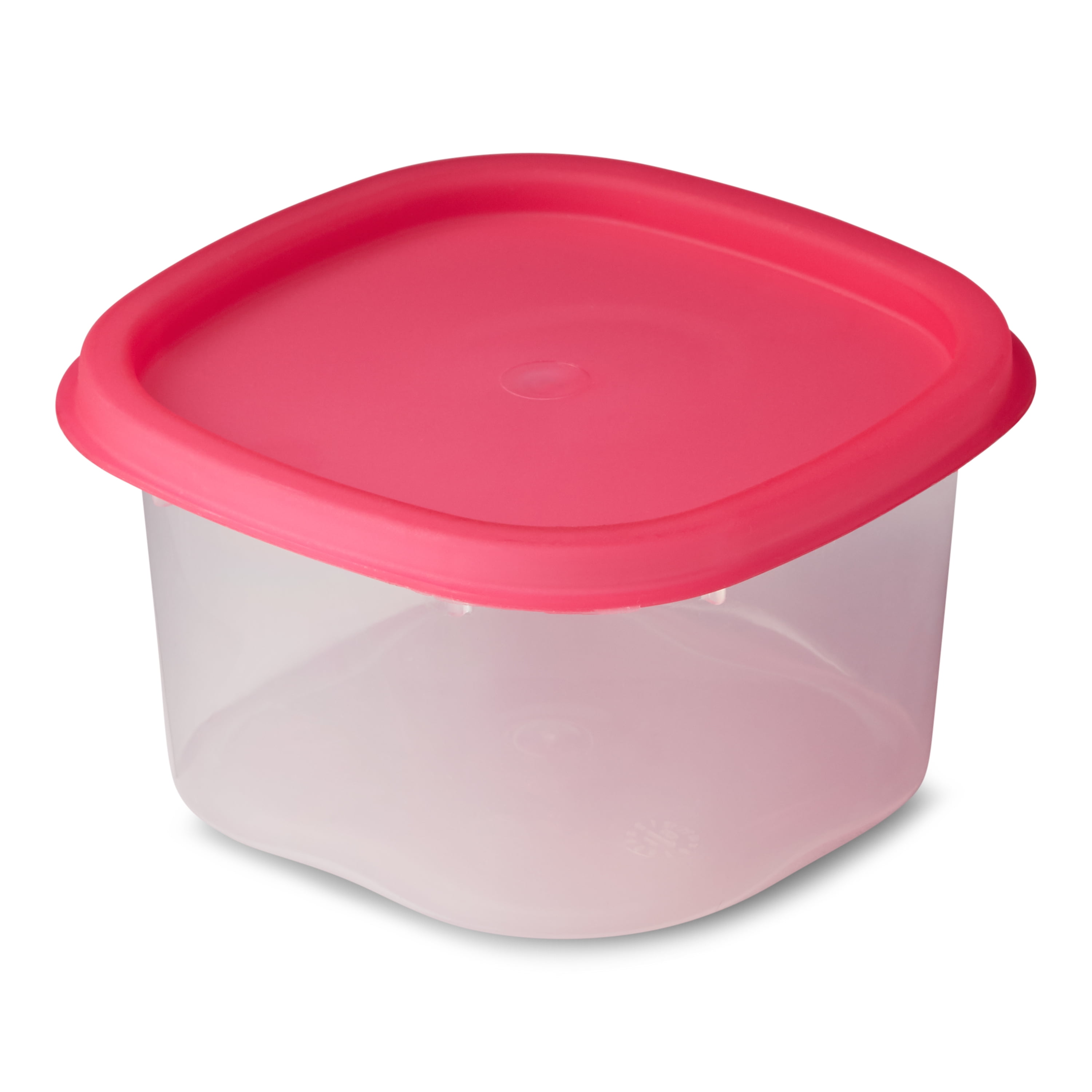 4pc (set of 2) 8.5 Cup and 14 Cup Plastic Round Food Storage Container Set  with Lids Clear - Figmint™