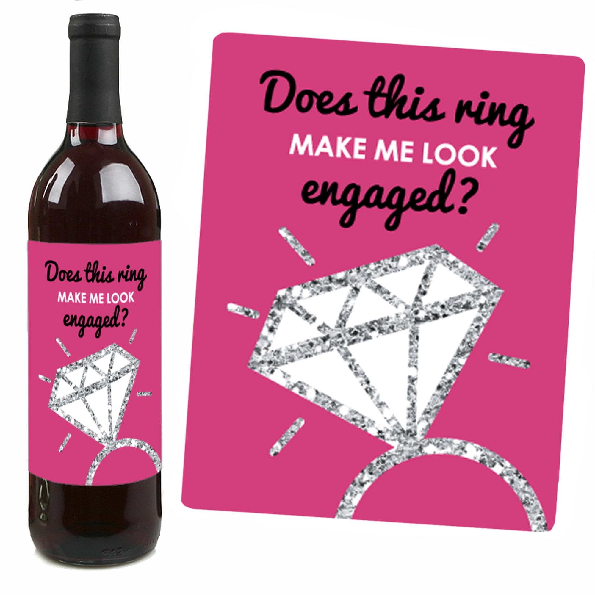 Bride-To-Be - Bridal Shower & Bachelorette Party Wine Bottle Labels - Classy Bachelorette Party Decorations for Women