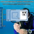 thumbnail image 4 of Funda impermeable para teléfono de buceo YOGRE para iPhone/Samsung Blue, 4 of 5