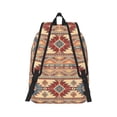 thumbnail image 2 of Naloa Traditional Tribal Aztec Canvas Backpack for Men Women Rucksack Casual Travel Daypack College Tote Satchel Bookbag for Teens-Medium, 2 of 7