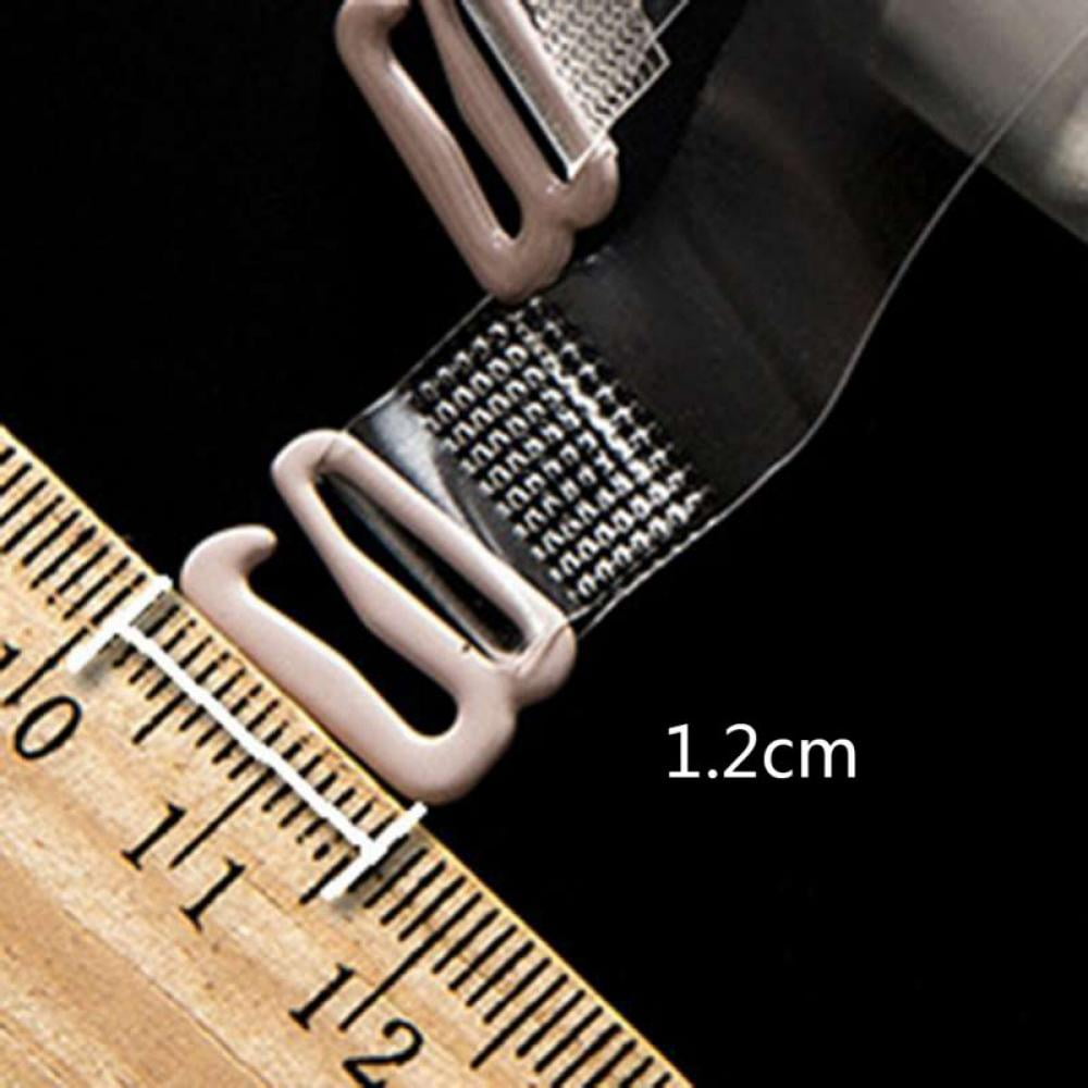 Invisible Clear Bra Strap Non-Slip Adjustable Bra Strap Soft 2 Pair Transparent Shoulder Strap