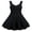 Black, variant on Aideaone Girls Sleeveless Square Neck Dress Ruched Waist A Line Church Party Style for Tweens Teens 7-16