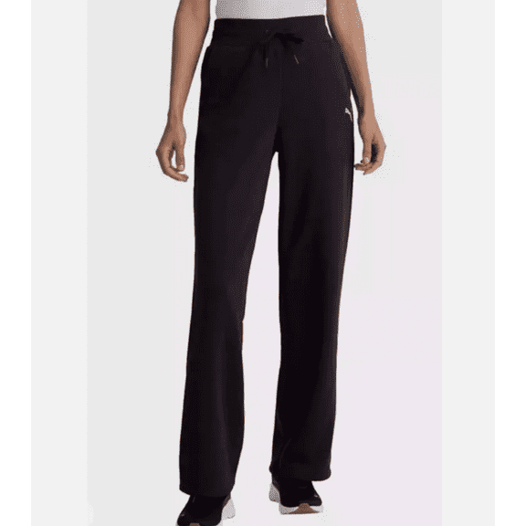 PUMA Ladies' XXL Black Fleece Straight Leg Sweatpants