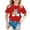 Red, variant on Summer Boys Girls Casual Loose Short Sleeve Tee Tops 3D Print Graphic Funny Colorful Shirts for Kids 6-16 Years