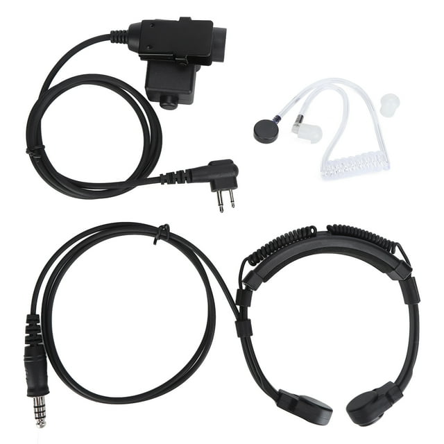 Adaptador militar U94 PTT + Adaptador de sistema de auriculares móvil de 2 pines y 7,1 mm Push to Talk para radio Motorola